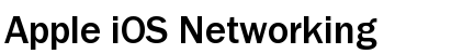 Apple iOS Networking