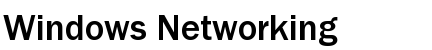 Windows Networking